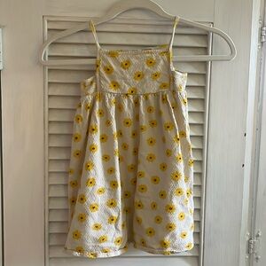 Zara sunflower summer cotton dress
